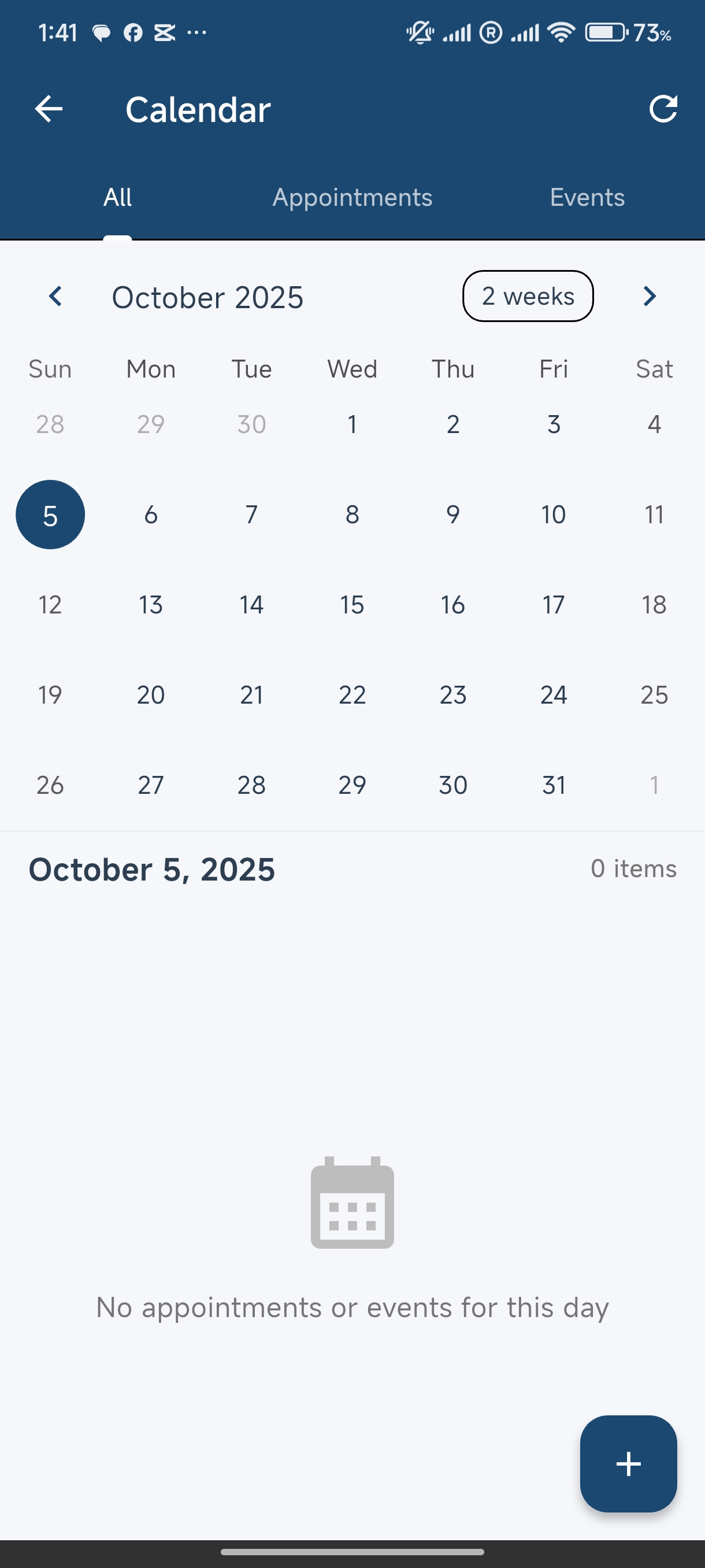Calendar and appointments